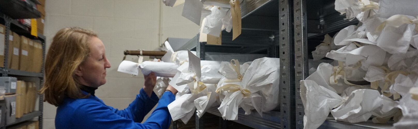 Surveying Officer retrieving plans